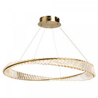  Luminaire suspendu Stella à DEL de 50 W en laiton brossé 
