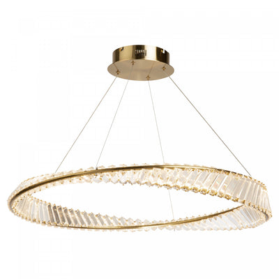 Stella 50 W LED Brushed Brass Pendant 
