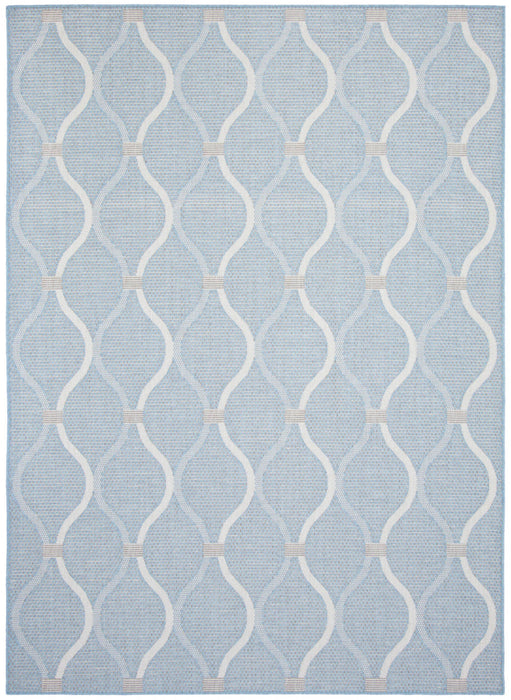 Carpette Neisha Abstract bleu clair 6 pi 7 po x 9 pi 6 po