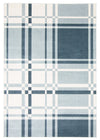 Carpette Roma bleue lavable à la machine - 3 pi 0 po x 5 pi 0 po