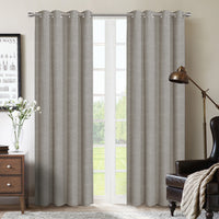 Rideau coupe-lumière à oeillets Berks 54 po x 84 po (ensemble de 2) - taupe