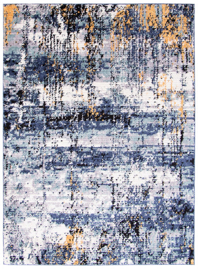Paloma Marble Blue Area Rug - 6'7" x 9'6"