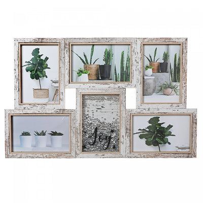 MDF Collage Frame with Sequin 6 - 4x6 Frames|6 cadres photo collage avec paillettes, en panneaux de fibres à densité moyenne - cadres de 4 x 6