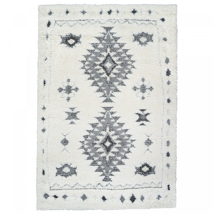 Carpette Lola Diamond grise 5 x 8