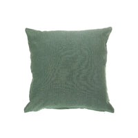 Coussin vert menthe en chambray avec fermeture à glissière - ensemble de 2 coussins