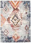 Carpette Makondo Mosaique bleu - 5 pi 3 pox 7 pi 3 po