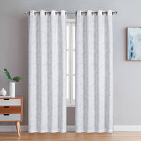 Paire de panneaux de rideaux gris à oeillets Sunderland - 54X84