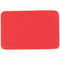 Napperon en plastique rouge - ensemble de 12
