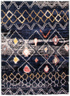 Carpette Makondo Classic bleu marin - 6 pi 7 pox 9 pi 6 po