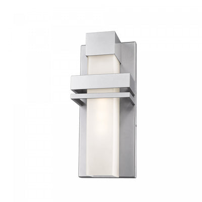 Camden 1-Light Silver Outdoor Wall Light 