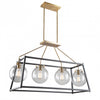 Luminaire suspendu de style cage Bridgetown à 4 ampoules