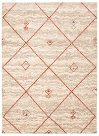 Tapis Grande Ivoire / Rouge 3pi 11 po X 5pi 7po