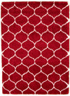 Carpette Alaura Trellis rouge - 6 pi 7 pox 9 pi 9 po