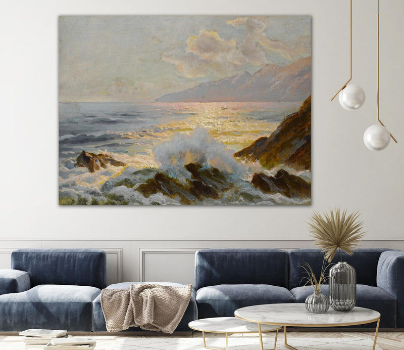 Œuvre d’art murale Giant Art « Main Seascape Ii » 72 x 54