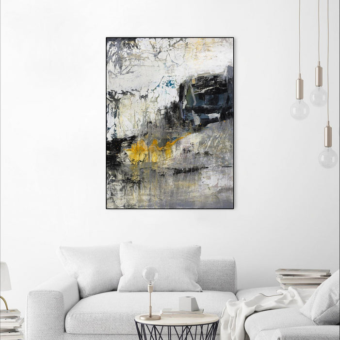 Œuvre d'art murale sur toile encadrée noire « The Hike » 18 x 24