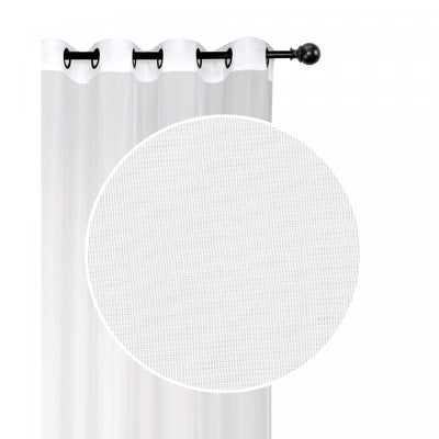 Voile Panel with Grommets White - Set of 2|Panneau de voilage blanc avec oeillets - ensemble de 2