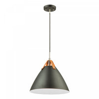  Luminaire suspendu I Tote noir à 1 ampoule 