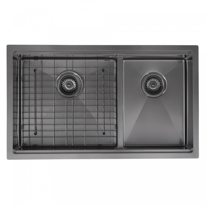 Évier de cuisine sous plan (60/40) Ancona de 32 po - AN-3358