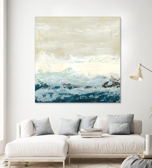 Œuvre d’art murale Giant Art « Coastal Currents I » 54 x 54