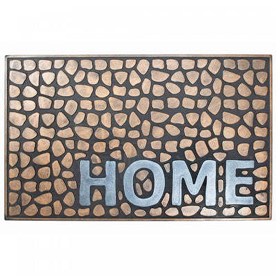 Rubber Pebbles Home Floormat|Tapis de plancher « Home » orné de galets, en caoutchouc