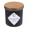 Bougie parfumée noir mat de 7 oz à arôme d’agrumes rafraîchissants avec couvercle - ensemble de 2