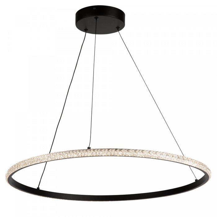 Luminaire suspendu Nova noir à DEL de 30 W