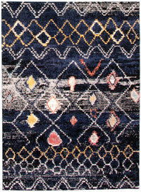 Carpette Makondo Classic bleu marin - 5 pi 3 pox 7 pi 3 po