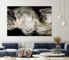 "White Strokes" Giant Art 84x54 Wall Art