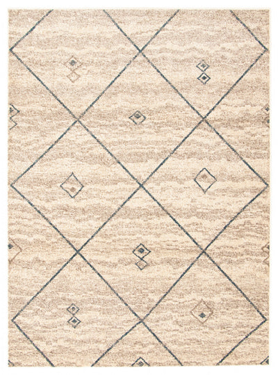 Grande Ivory-Blue 7'10" x 10'2" Area Rug