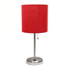 Lampe de table Limelights rouge avec pied mince et port de recharge USB