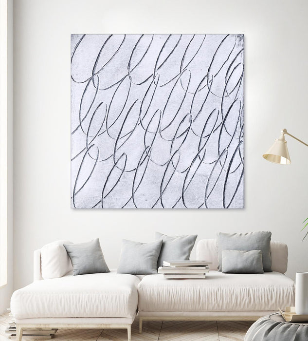 Œuvre d’art murale Giant Art « Contemplating Style » 54 x 54