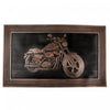 Tapis de plancher en caoutchouc orné d’une moto Harley