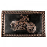 Tapis de plancher en caoutchouc orné d’une moto Harley