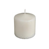 Chandelle pilier blanche non parfumée de 2,75 po x 3 po - ensemble de 2 chandelles