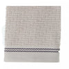 Débarbouillette brodée luxueuse 12 x 12 taupe - ensemble de 6 serviettes
