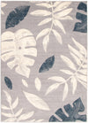 Carpette Palta argent-couleur pétrole - 7 pi 10 pox 10 pi 2 po