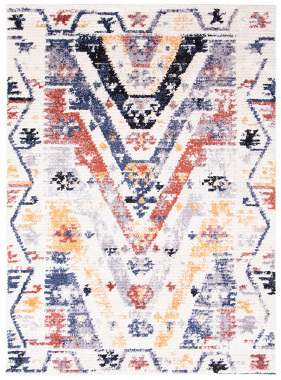 Paloma Quashqai White Area Rug - 5'3" x 7'3"