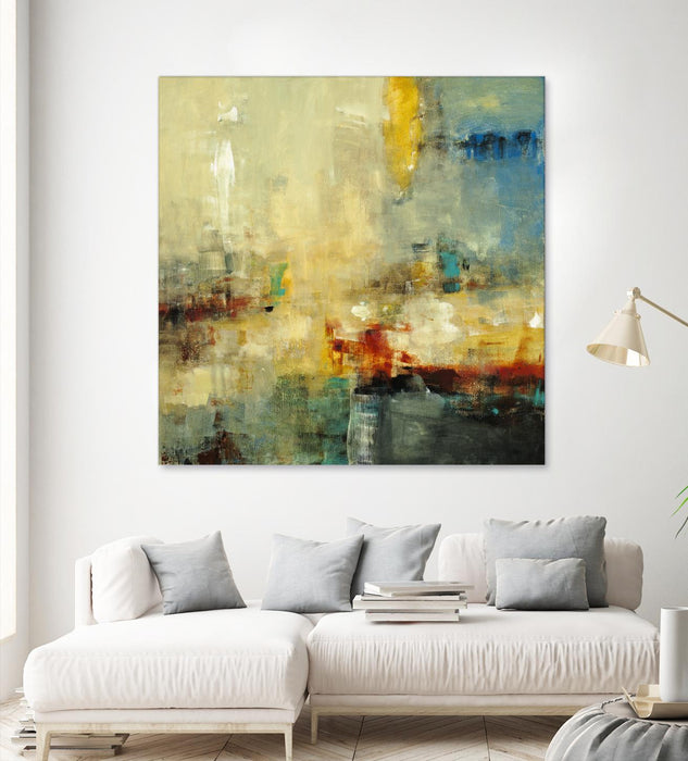 Œuvre d’art murale Giant Art « Look Before You Leap » 72 x 72