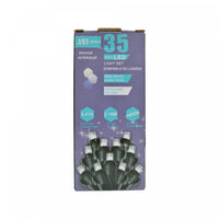 Jeu de 35 lumières à DEL de 5 mm pour l’intérieur avec ampoules blanc froid - ensemble de 2 jeux de lumières de Noël
