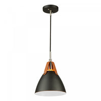  Luminaire suspendu II Tote noir à 1 ampoule 