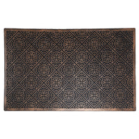 Tapis de plancher orné de tuiles florales, en caoutchouc