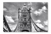  Tower Bridge, London 24 po x 36 po : Cadre d'art mural et panneau de tissu