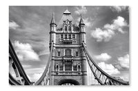  Tower Bridge, London 24 po x 36 po : Cadre d'art mural et panneau de tissu