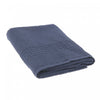 Serviette de bain nattée bleu marine 27 x 50 - ensemble de 2 serviettes