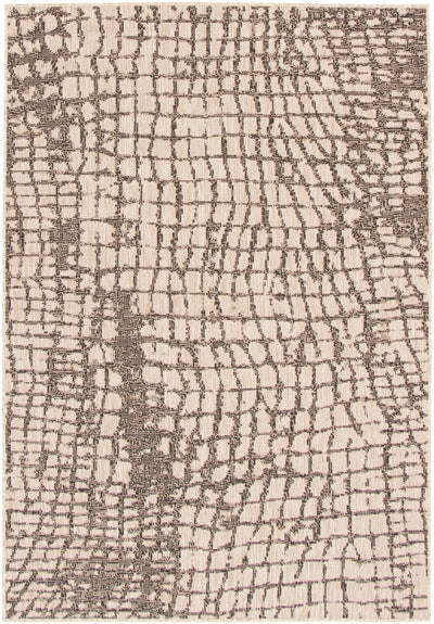 Sadie Safari Silver-Black Area Rug - 7'10" x 10'2"