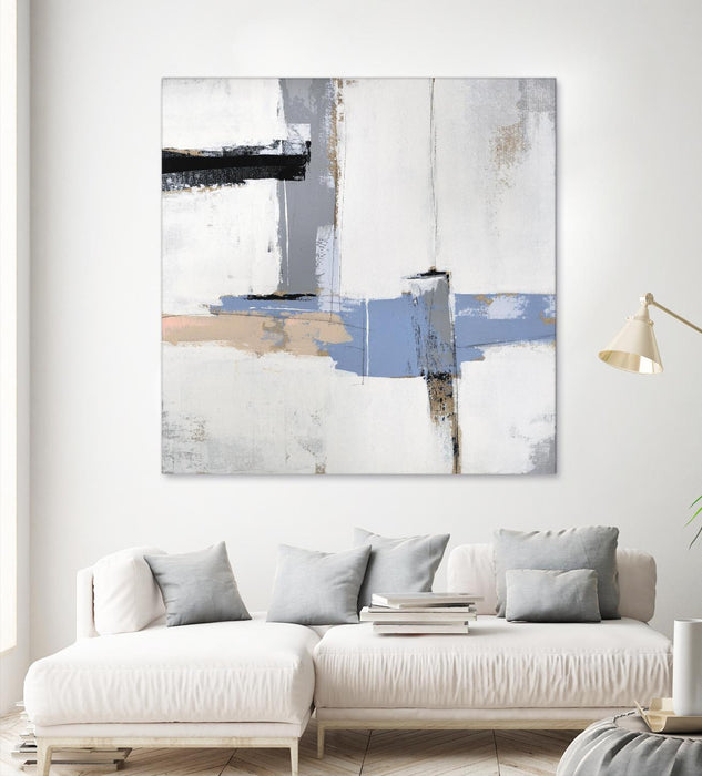 Œuvre d’art murale Giant Art « Broken Edges I » 54 x 54