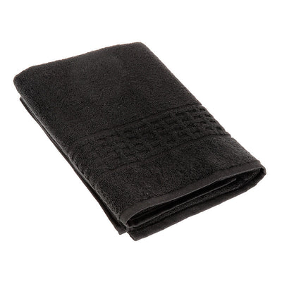 Basketweave Bath Towel 30 x 60 Black - Set of 2 Towels|Serviette de bain nattée noire 30 x 60 - ensemble de 2 serviettes