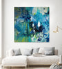 "Abstract Flower" Giant Art 54x54 Wall Art