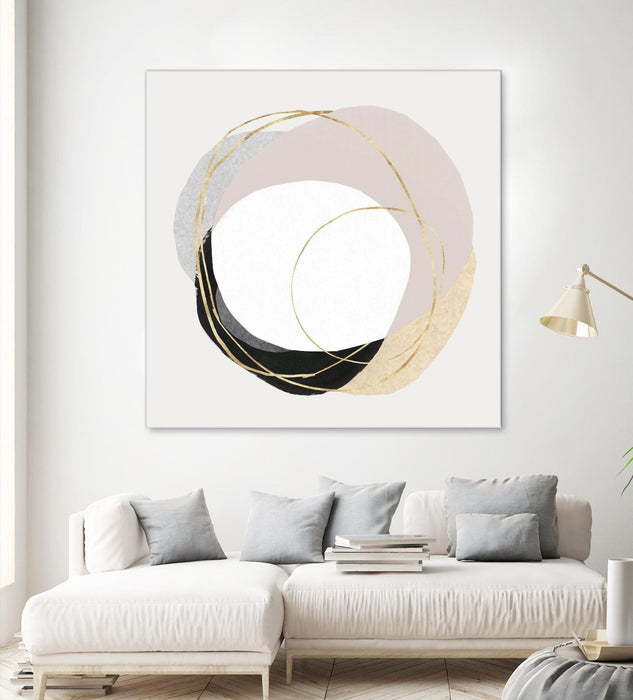 Œuvre d’art murale Giant Art « Ring Of Gold Ii » 72 x 72