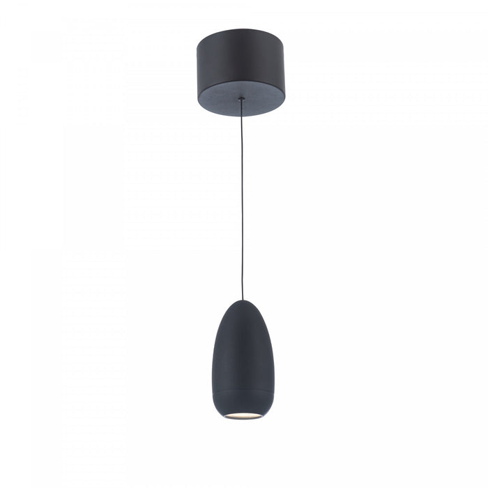Luminaire suspendu Royal Pearl noir à DEL intégrées